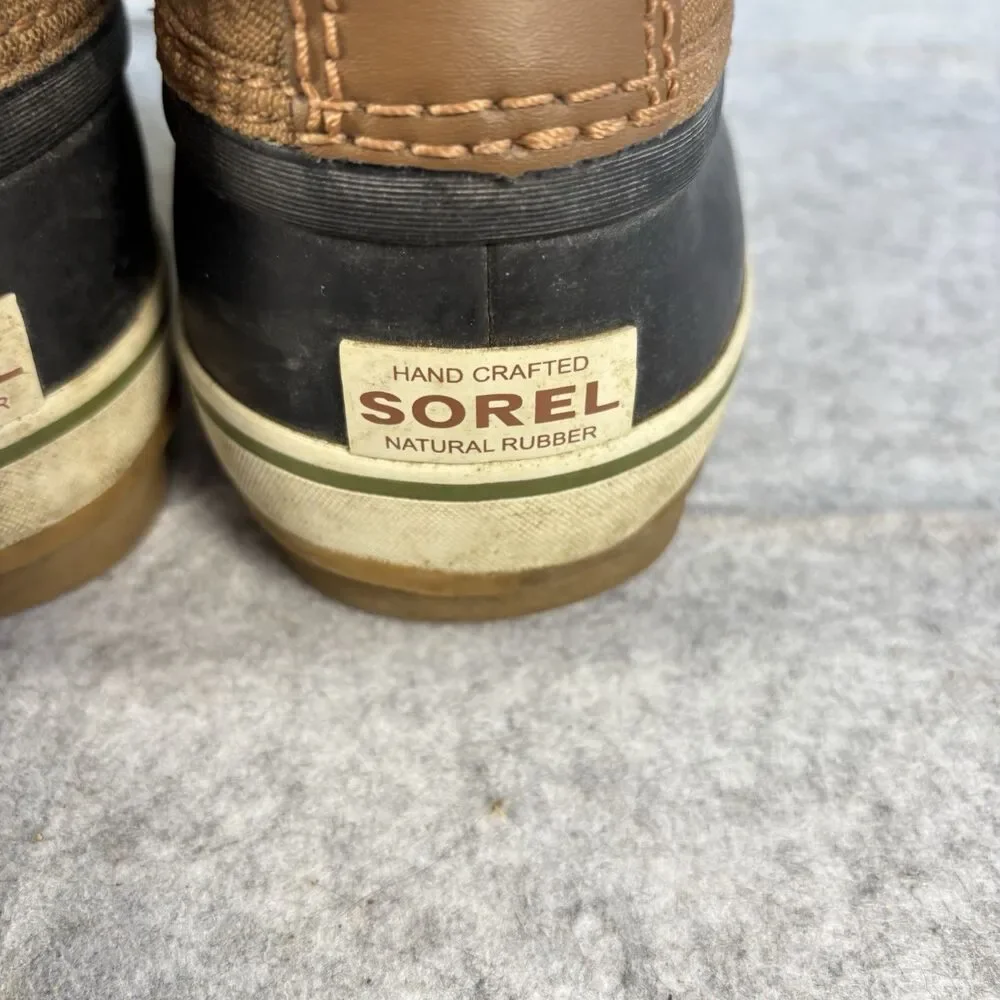 Sorel 1964 Pac Nylon Winter Waterproof Boots Mens 10 Brown NM1440-260 MSRP $180